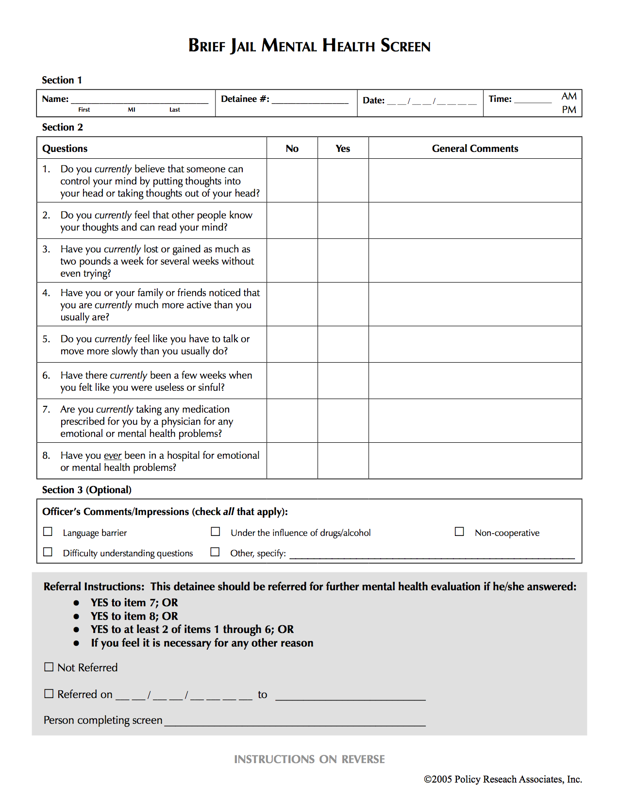 Products - Policy Research Associates