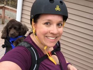 Abby and Wilson in his Sport Sack