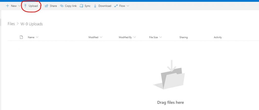 W-9 Upload Instructions