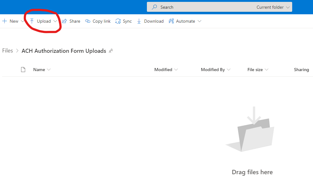 ACH Authorization Screenshot
